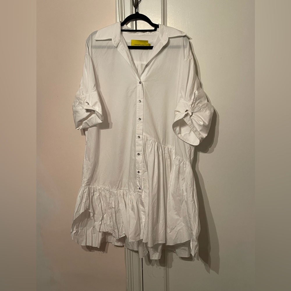 Marques Almeida White Cotton Dress